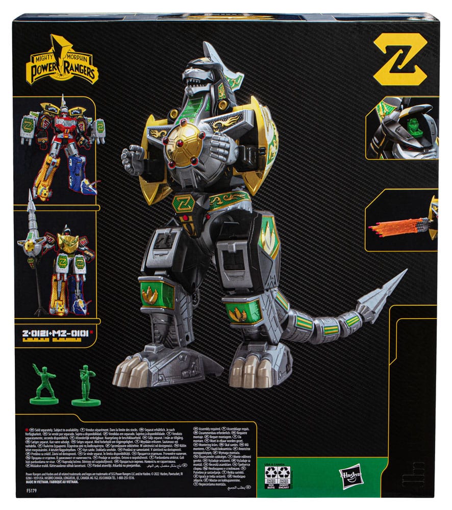 Power Rangers Z-0121 Mighty Morphin Dragonzord 25cm Lightning Collection Zord Ascension Project Action Figure