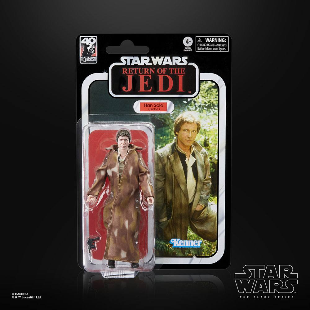 Star Wars Episode VI 40th Anniversary Black Series Han Solo (Endor) 15cm Action Figure
