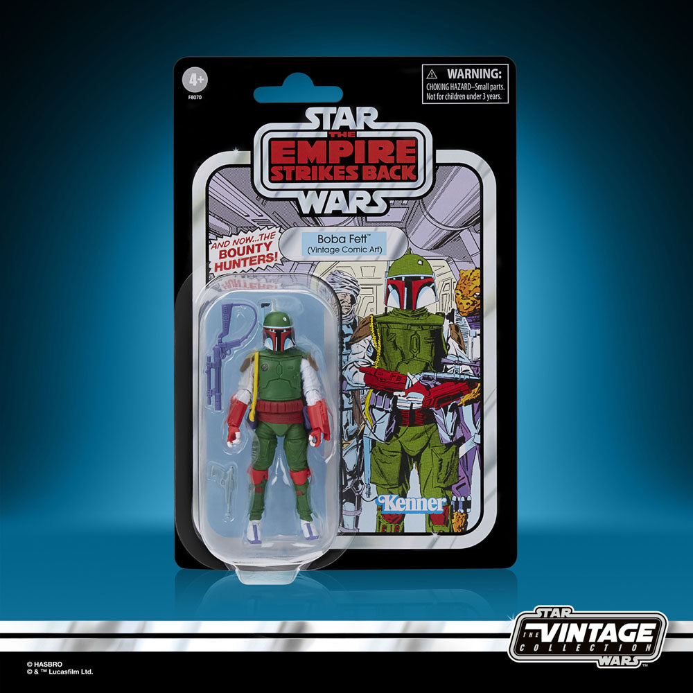 Star Wars: The Empire Strikes Back Vintage Collection Boba Fett (Vintage Comic Art) 10cm Action Figure
