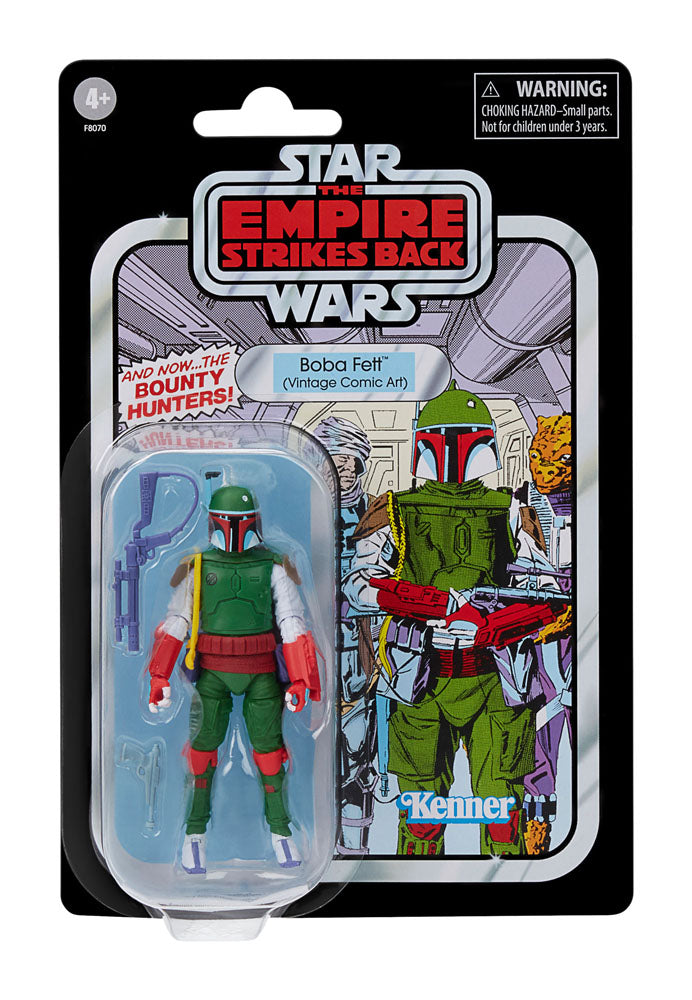 Star Wars: The Empire Strikes Back Vintage Collection Boba Fett (Vintage Comic Art) 10cm Action Figure