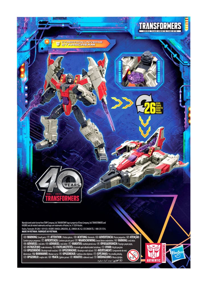 Transformers Generations Legacy United Cybertron Universe Starscream 18cm Voyager Class Action Figure