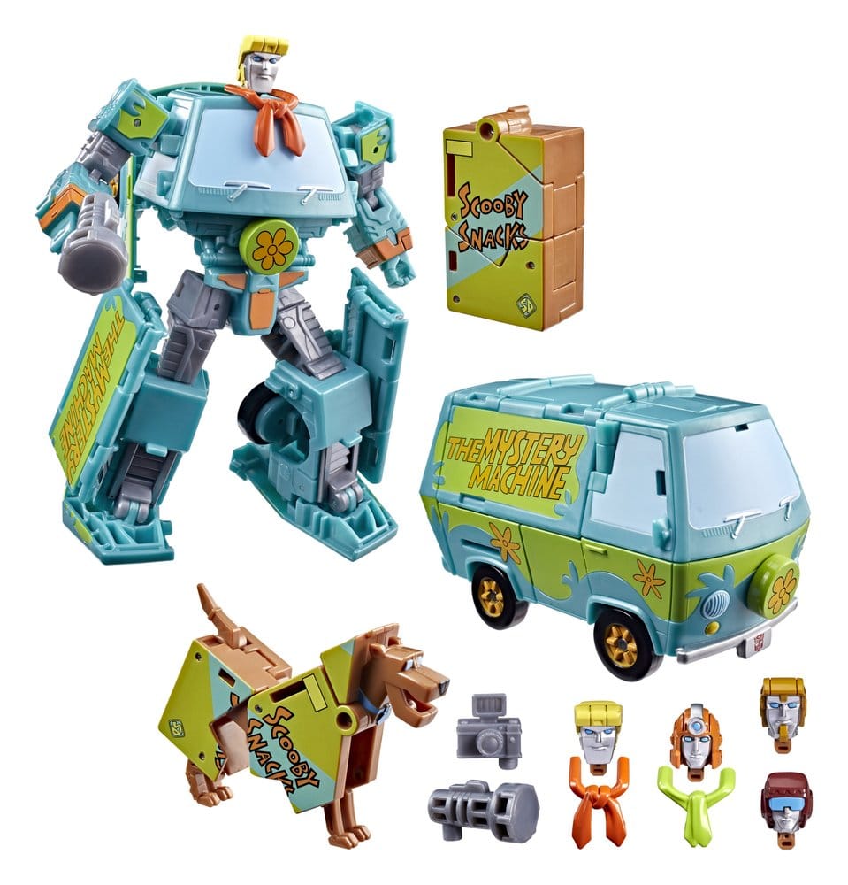 Transformers x Scooby-Doo Action Figure 2-Pack Mysterious Prime & Automutt 15 cm
