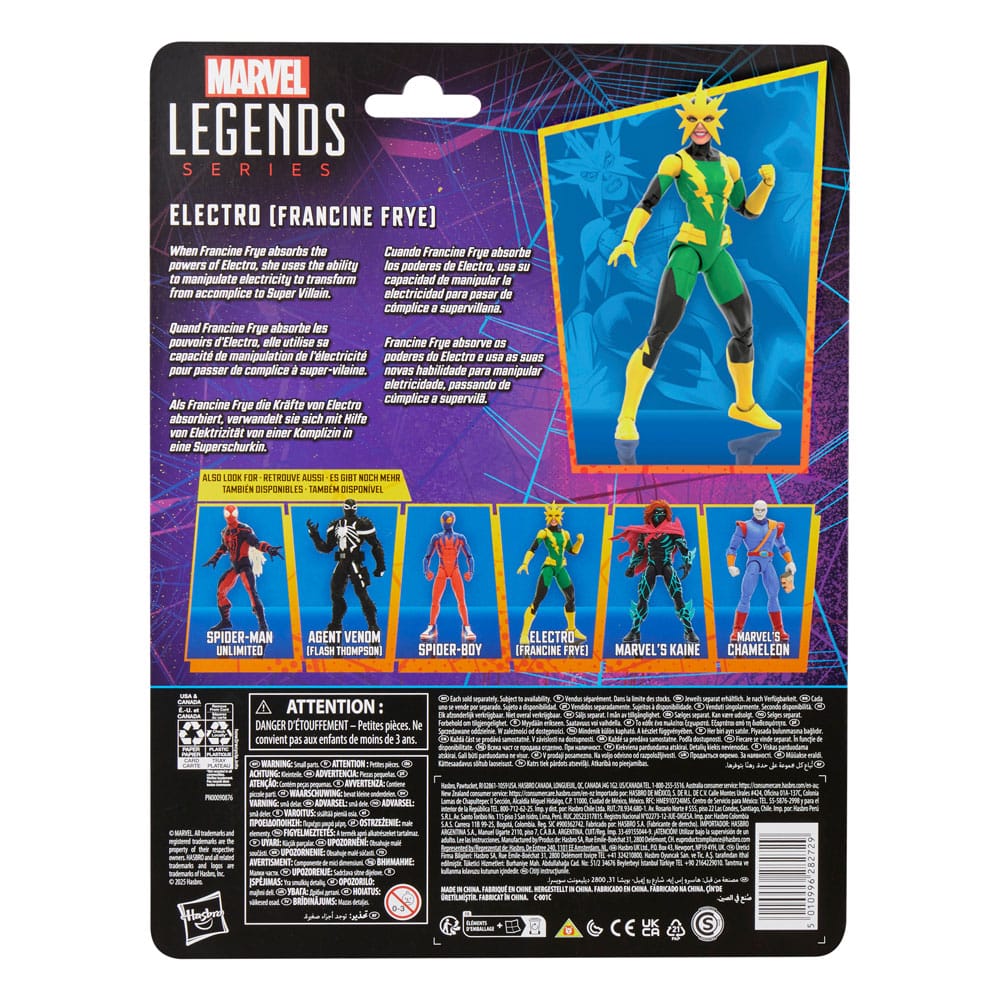 Marvel Legends Spider-Man Electro (Francine Frye) 15 cm Retro Action Figure