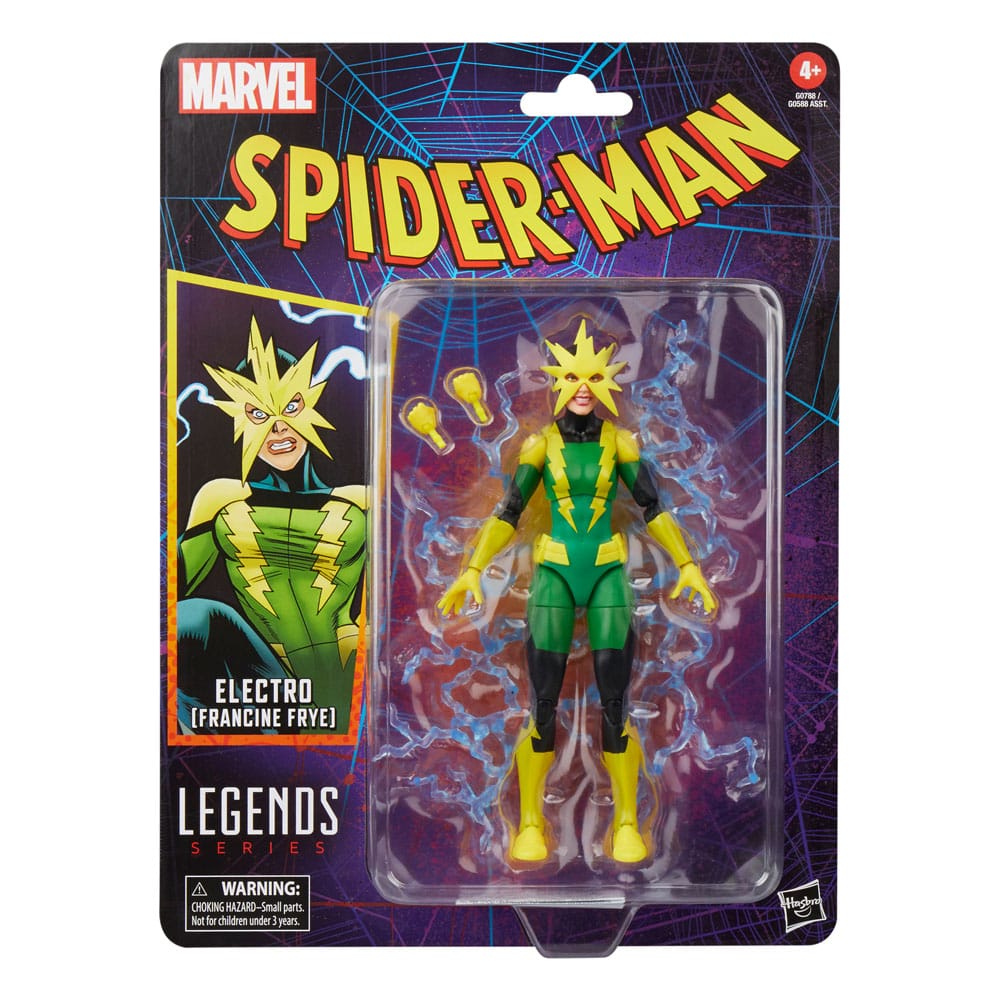 Marvel Legends Spider-Man Electro (Francine Frye) 15 cm Retro Action Figure