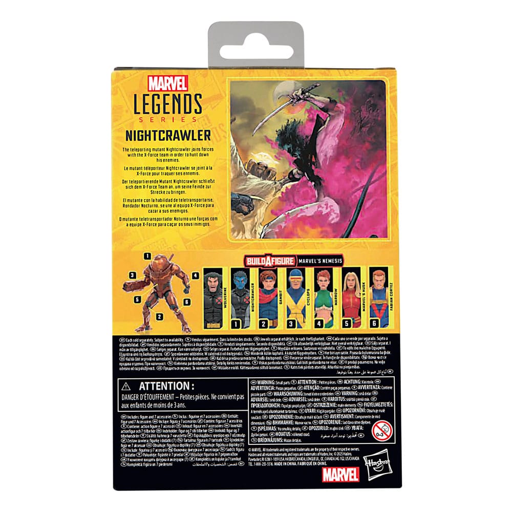 Marvel Legends X-Men Nightcrawler (BAF: Marvel's Nemesis) 15 cm Action Figure