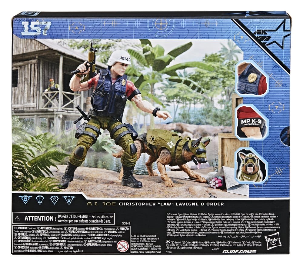 G.I. Joe Classified Series Action Figure #157 Christopher "Law" Lavigne & Order 15 cm