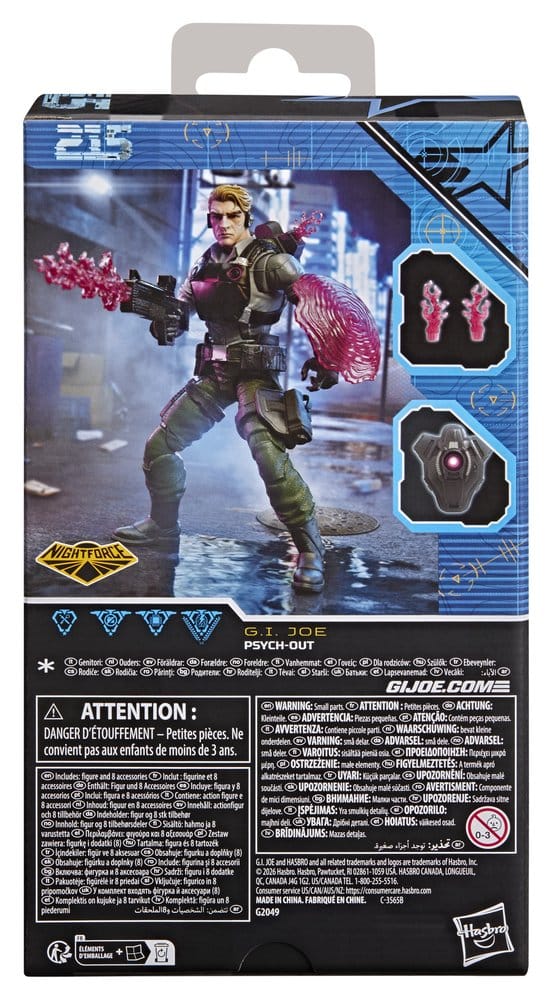 G.I. Joe Classified Series Action Figure Night Force: Psych-Out 15 cm