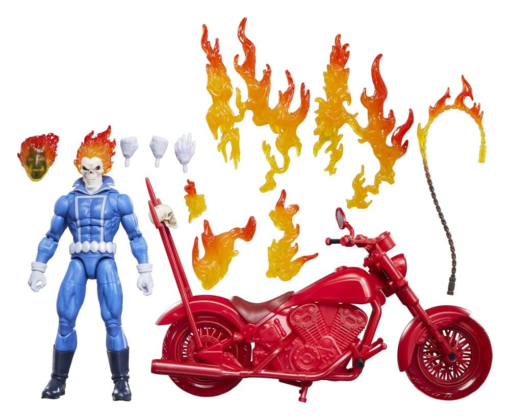 Ghost Rider Marvel Legends Action Figure Johnny Blaze with Motorcycle 15 cm