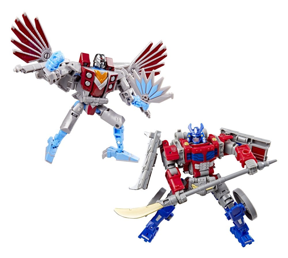 Transformers Timelines Action Figures Samurai Themed Set Optimus Prime & Starscream 14 cm
