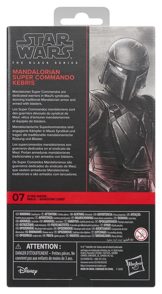 Star Wars: Maul – Shadow Lord Black Series Action Figure Mandalorian Super Commando Kebris 15 cm