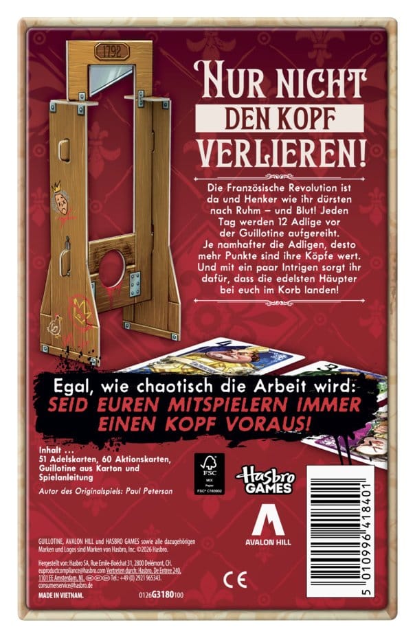 Guillotine Card Game *German Version*