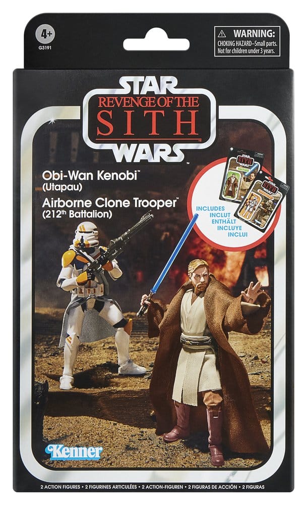 Star Wars Episode III Vintage Collection Action Figure 2-Pack Obi-Wan Kenobi & Airborne Clone Trooper 10 cm