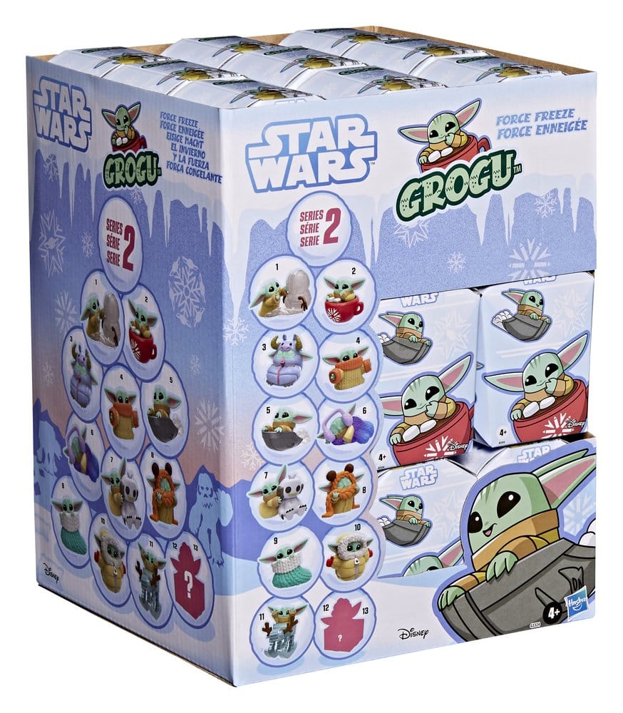 Star Wars Mini Figures 4 cm Grogu Snack Attack Series 1 Blind Box Display (24)