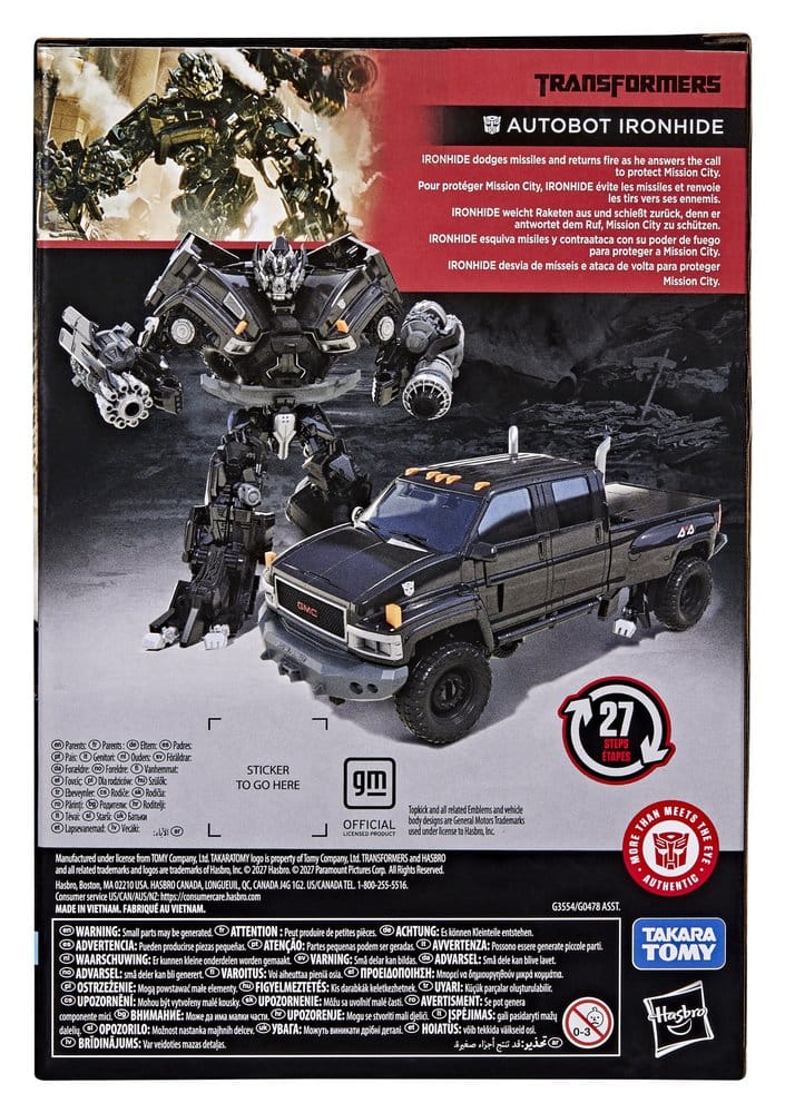 Transformers Studio Series Voyager Class Action Figure Ironhide 17 cm