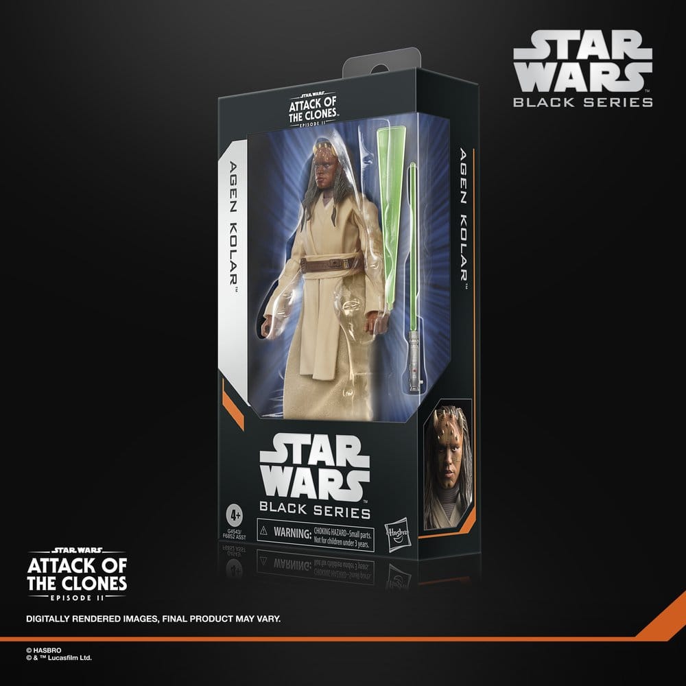 Star Wars Episode II Black Series Action Figure Agen Kolar 15 cm