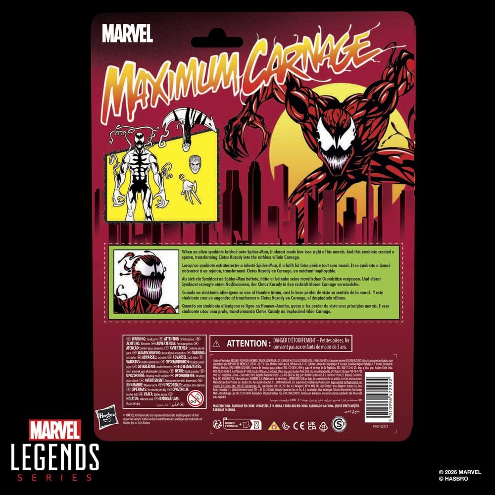 Maximum Carnage Marvel Legends Action Figure Carnage 15 cm