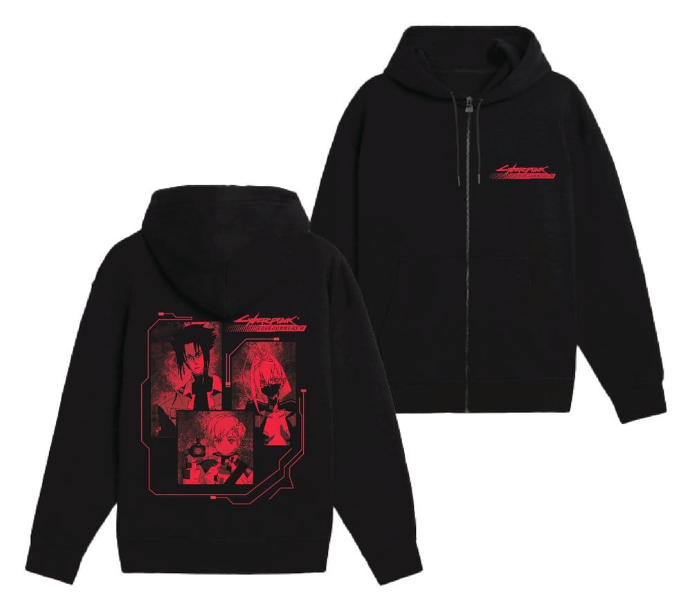 Cyberpunk Edgerunners 2 Zipper Hoodie Key Characters S