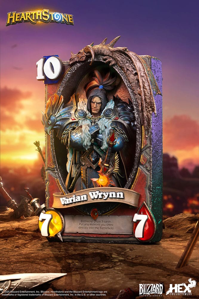 Hearthstone 3D Art Frame Statue Varian Wrynn 31 cm