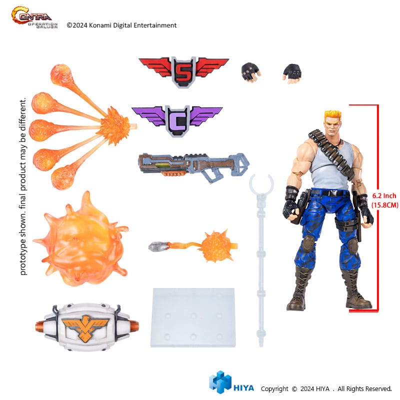 Contra: Operation Galuga Exquisite Basic Bill Rizer 16 cm Action Figure