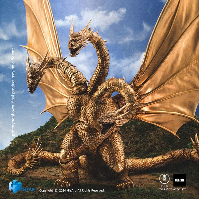 Godzilla Exquisite Basic Godzilla vs King Ghidorah King Ghidorah 25 cm Action Figure
