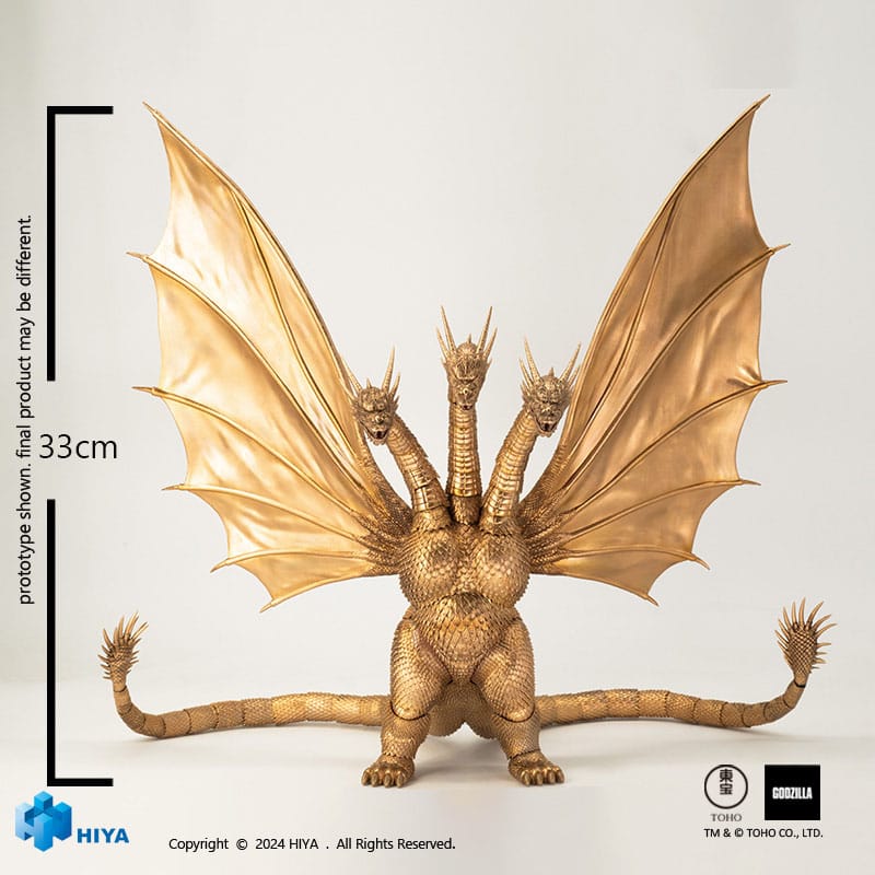 Godzilla Exquisite Basic Godzilla vs King Ghidorah King Ghidorah 25 cm Action Figure