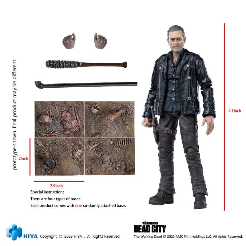 The Walking Dead Dead City Negan 11cm 1/18 Scale Exquisite Mini Action Figure