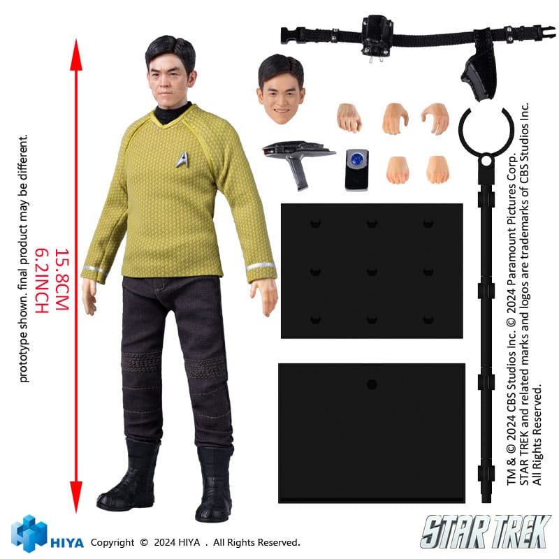Star Trek 2009 Exquisite Super Series Sulu 16 cm 1/12 Action Figure