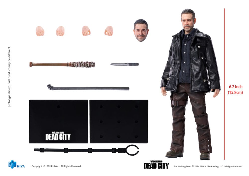 The Walking Dead: Dead City Exquisite Super Series Negan 16 cm 1/12 Action Figure