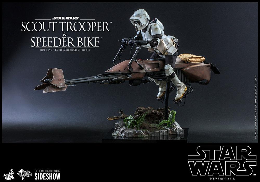 Star Wars Scout Trooper & Speeder Bike 1/6 Scale Hot Toys Collectible Figure
