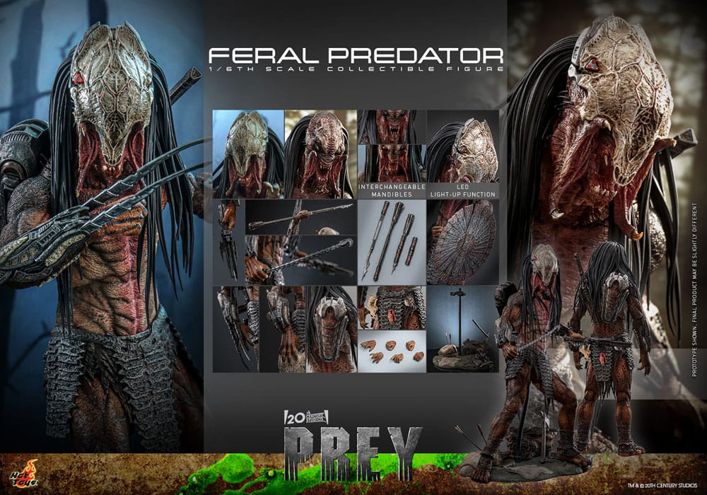 Prey Feral Predator 37 cm 1/6 Scale HOT TOYS Action Figure