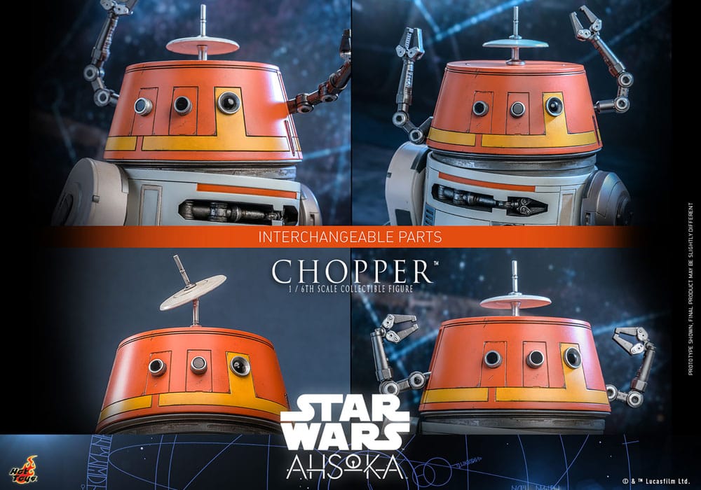 Star Wars Ahsoka Chopper 18cm 1/6 Scale Hot Toys Action Figure