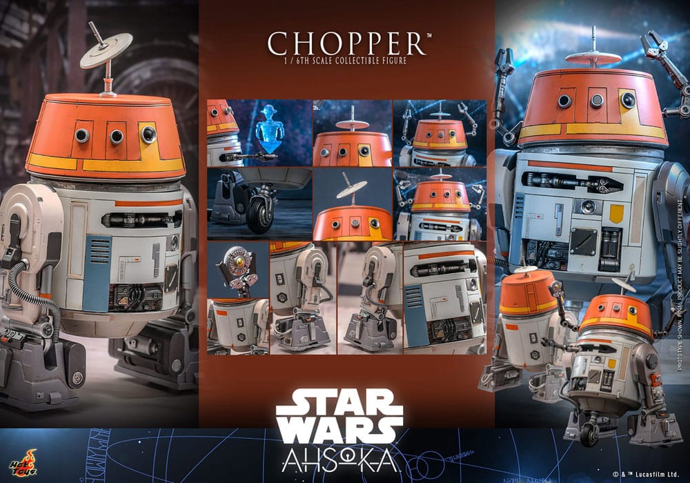 Star Wars Ahsoka Chopper 18cm 1/6 Scale Hot Toys Action Figure
