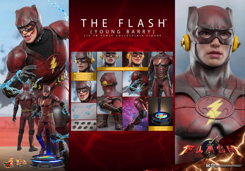 DC Comics The Flash Movie The Flash (Young Barry) 30 cm 1/6 Scale Hot Toys Masterpiece Action Figure