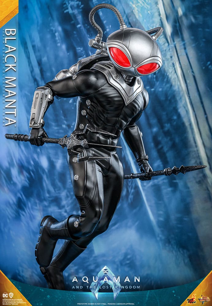 DC Comics Aquaman and the Lost Kingdom Movie Masterpiece Black Manta 34cm 1/6 Scale HOT TOYS Action Figure