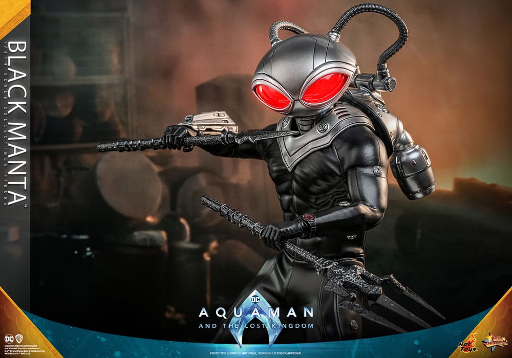 DC Comics Aquaman and the Lost Kingdom Movie Masterpiece Black Manta 34cm 1/6 Scale HOT TOYS Action Figure