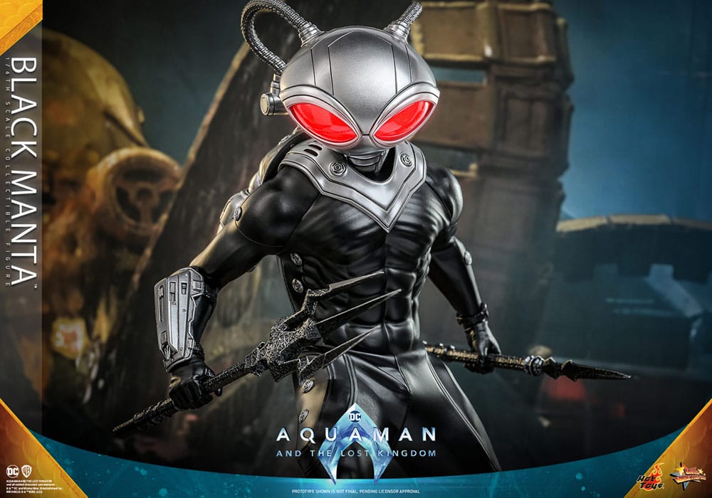 DC Comics Aquaman and the Lost Kingdom Movie Masterpiece Black Manta 34cm 1/6 Scale HOT TOYS Action Figure