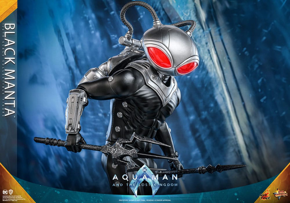 DC Comics Aquaman and the Lost Kingdom Movie Masterpiece Black Manta 34cm 1/6 Scale HOT TOYS Action Figure