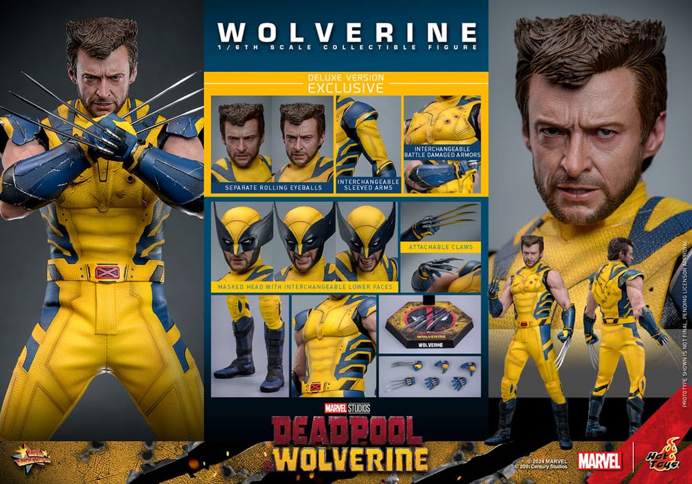 Deadpool & Wolverine Movie Masterpiece Wolverine (Deluxe Version) 31 cm 1/6 Action Figure