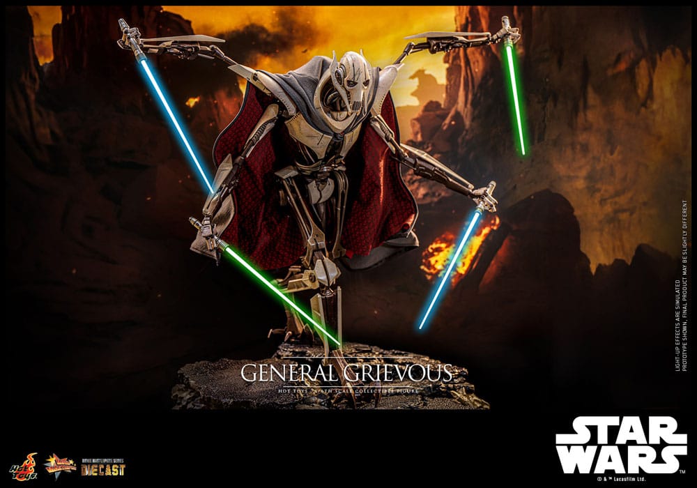 Star Wars Movie Masterpiece General Grievous 42 cm 1/6 Diecast Action Figure