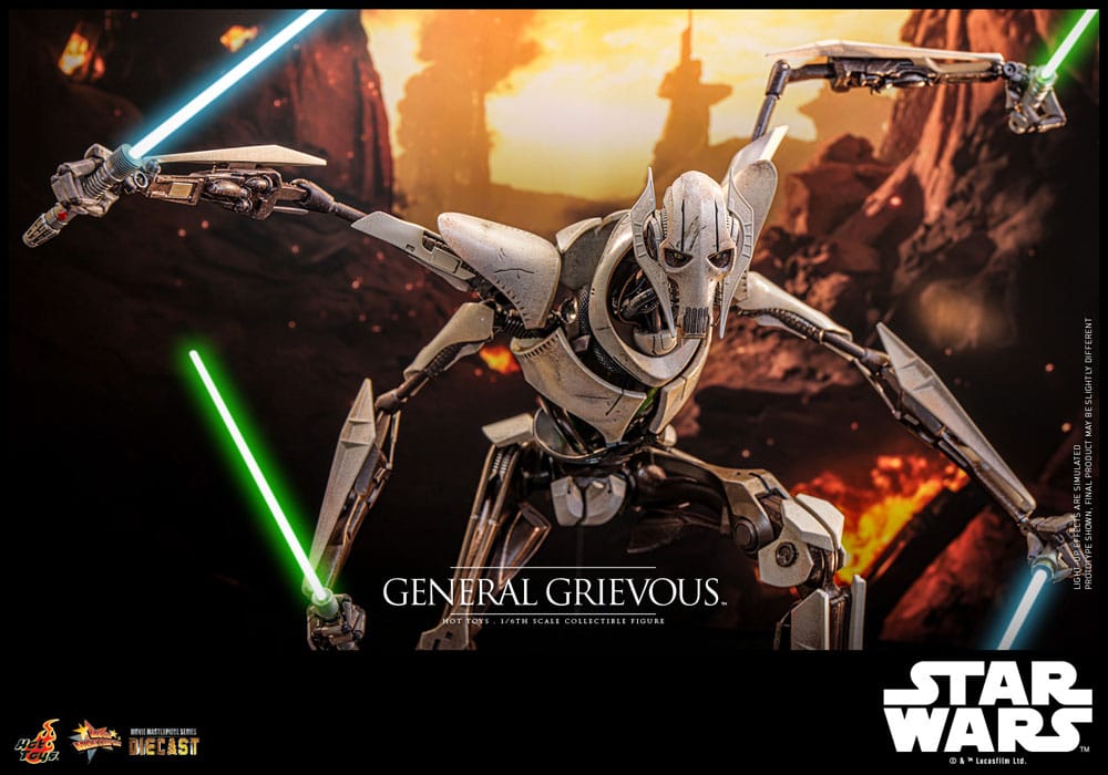 Star Wars Movie Masterpiece General Grievous 42 cm 1/6 Diecast Action Figure