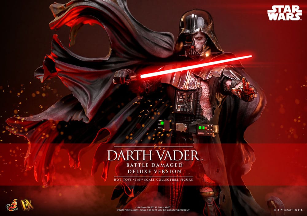Star Wars Darth Vader (Battle Damaged) Deluxe Version 35 cm 1/6 Action Figure