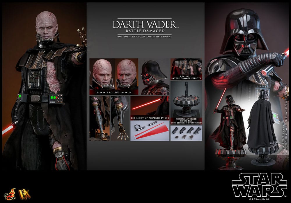 Star Wars Darth Vader (Battle Damaged) 35 cm 1/6 Action Figure