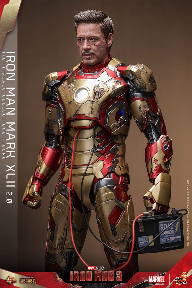 Iron Man 3 Movie Masterpiece Iron Man Mark XLII (2.0) 32 cm 1/6 Diecast Action Figure