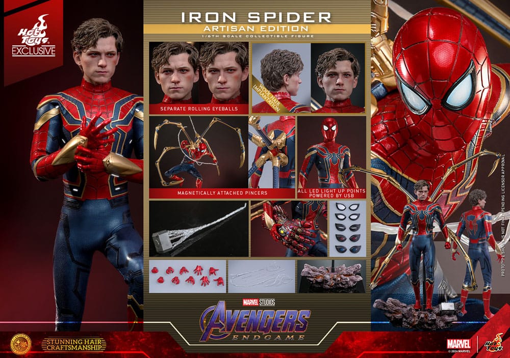 Avengers: Endgame Movie Masterpiece Action Figure 1/6 Iron Spider Artisan Edition 28 cm