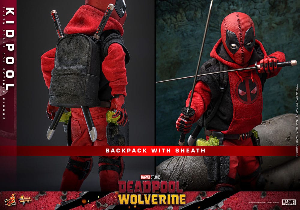 Deadpool & Wolverine Movie Kidpool 1/6 Movie Masterpiece Action Figure