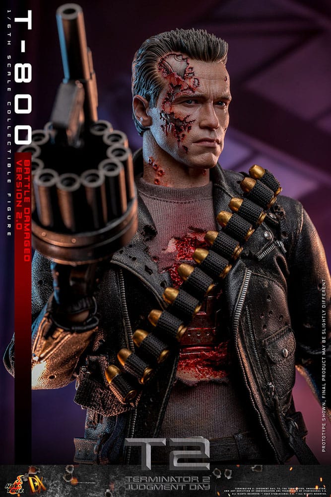 Terminator 2 T-800 Battle Damaged Version 2.0 32 cm 1/6 Movie Masterpiece Action Figure