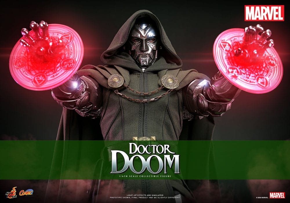 Marvel Comic Doctor Doom 33 cm 1/6 Masterpiece Hot Toy Action Figure