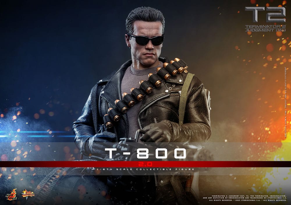 Terminator 2 Movie Masterpiece T-800 2.0 32 cm 1/6 Action Figure
