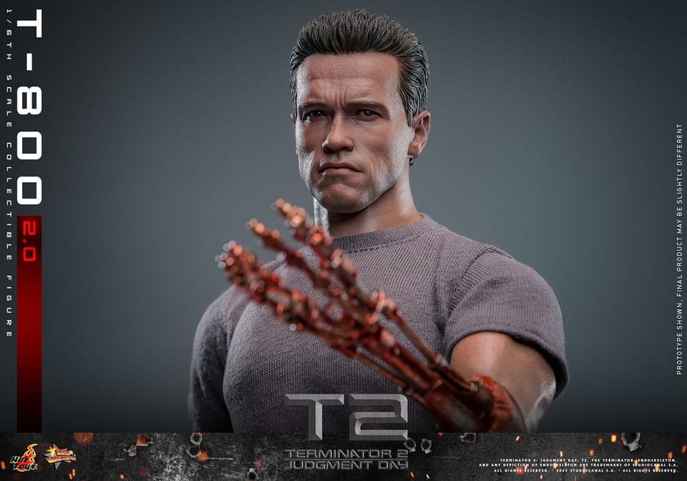 Terminator 2 Movie Masterpiece T-800 2.0 32 cm 1/6 Action Figure