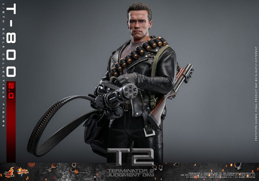 Terminator 2 Movie Masterpiece T-800 2.0 32 cm 1/6 Action Figure